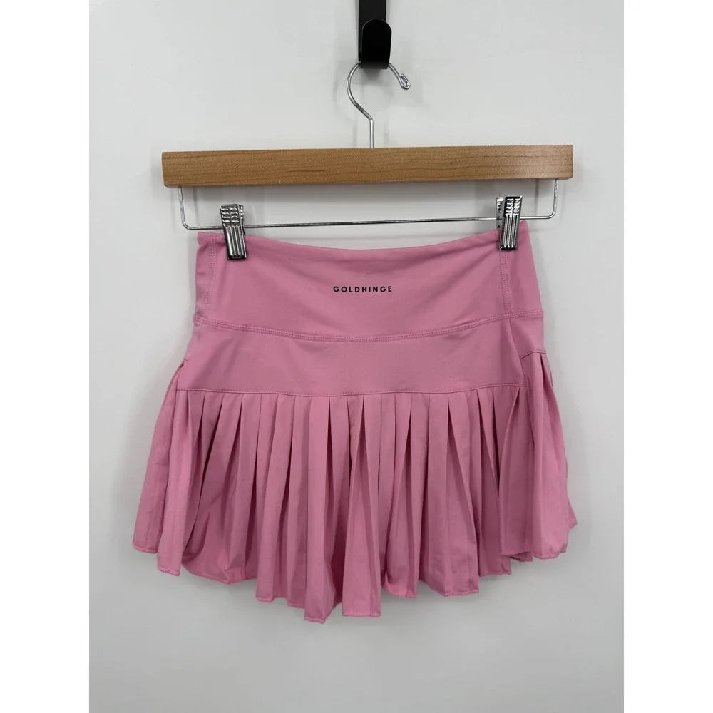 Goldhinge Pleated Skort Women Size Small Pink Athletic Tennis Golf Activewear
